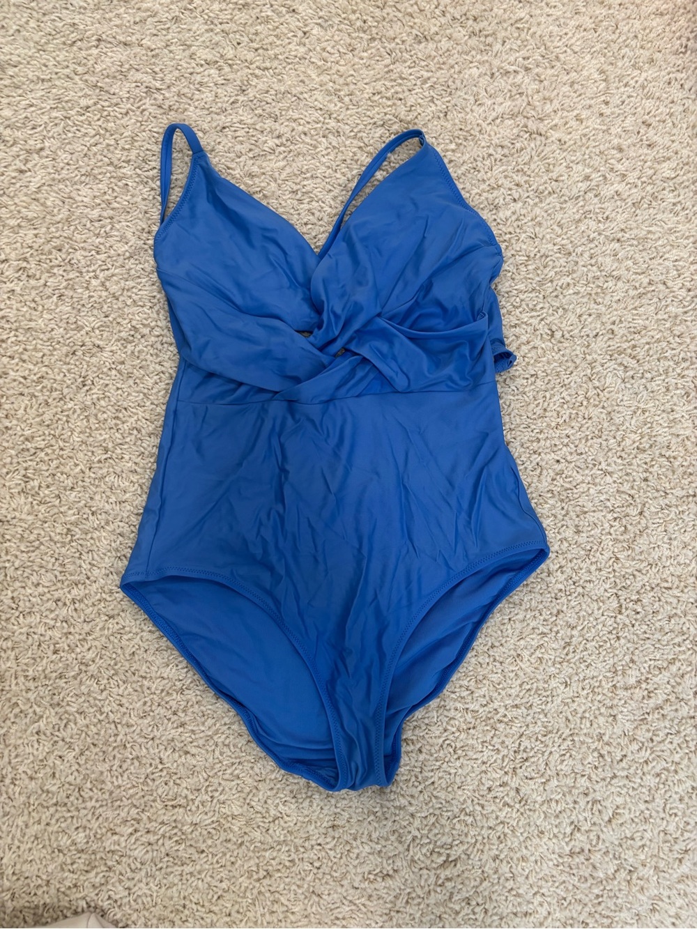 Women's Twist-Front One-Piece Swimsuit - Blue